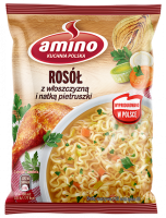 Zupa Nudle Rosół z Kury 58g Amino
