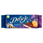 Biskuitplaetzen mit Berren Fuellung 147g Delicje