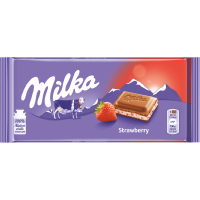 Erdbeer Milchschokolade 100g Milka