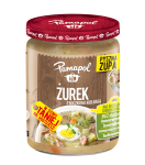 Żurek z Boczkiem Wędzonym i Kiełbasą 470g Pamapol