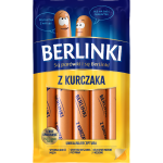 Parówki Berlinki z Kurcząt 5szt Morliny 250g Animex