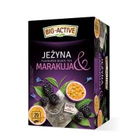 Express-Schwarztee Brombeere und Passionsfrucht 20x2g Big-Active