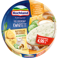 Ser Topiony Krążek Kwartett 180g Hochland
