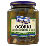 Ogórki Konserwowe Cukero Słodkie 640g Provitus