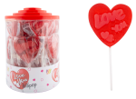 Lizak Serce z Napisem Love You 40g Maxco