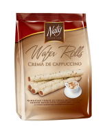 Rurki z Kremem o Smaku Cappuccino - Napolitane Vieneze Cappuccino 200g Naty