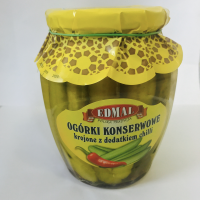 Ogórki Krojone z Chili 720ml Edmal