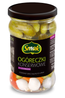 Ogórki Konserwowe z Czosnkiem 300g Smak