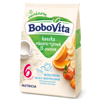 Kaszka Mleczno-Ryżowa 3 Owoce (6mc) 230g Bobovita