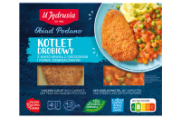 Kotlet Drobiowy z Puree Ziemniaczanym i Marchewką z Groszkiem 400g U Jędrusia