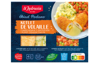 Kotlet de Volaille z Masłem z Marchewką z Groszkiem i Puree Ziemniaczanym 400g U Jędrusia