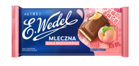 Czekolada Mleczna Biała Brzoskwinia 100g Wedel
