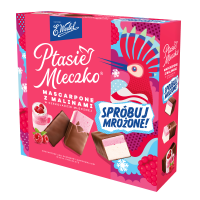 Ptasie Mleczko Mascarpone z Malinami 340g Wedel DARMOWA DOSTAWA