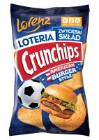 Chipsy Crunchips Amerykański Burger 130g Lorenz