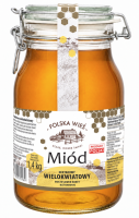 Miód Wielokwiatowy Klamra 1,4kg Polska Wieś